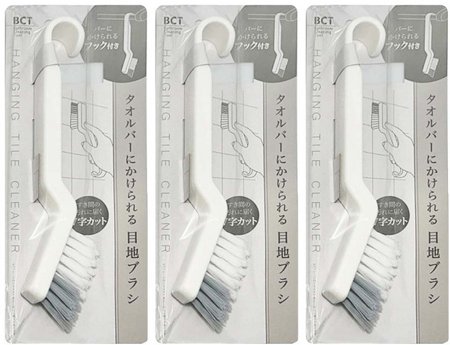 IP System 可掛式V型隙縫刷3件組, 白色, 1組