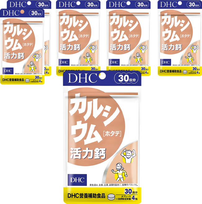 DHC 台灣公司貨 活力鈣 30日份, 120顆, 420mg, 6包