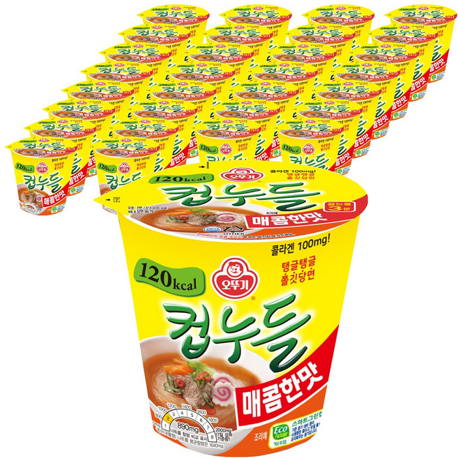 오뚜기 컵누들 매콤한맛 37.8g, 45개