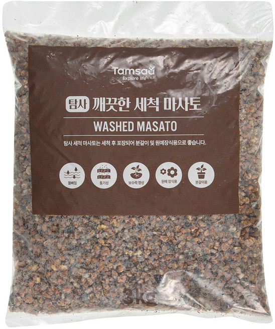 탐사 세척 마사토 3KG, 1개