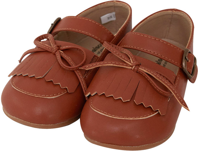 발소리 베이비쨈 남아용 프린지 포인트 버클 로퍼