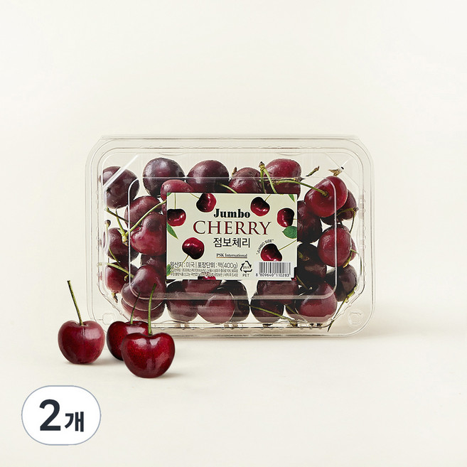 항공직송 점보 체리, 400g, 2팩