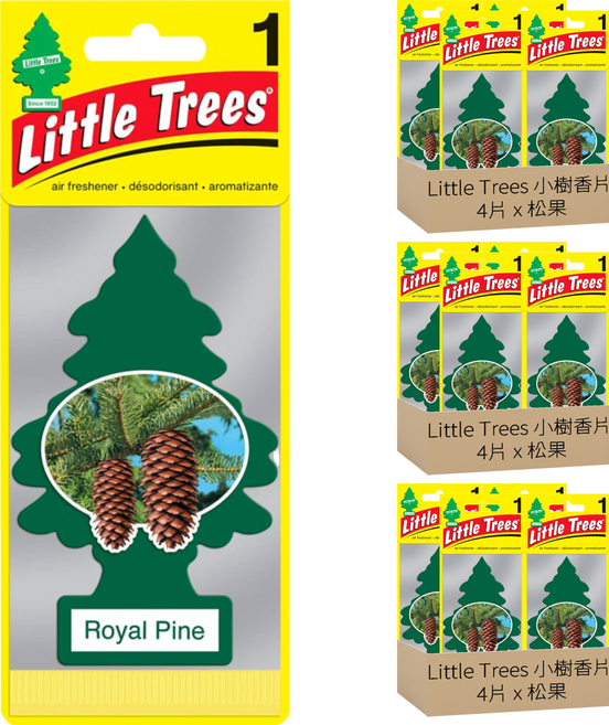 Little Trees 小樹香片 香氛卡, 松果, 7g, 12片