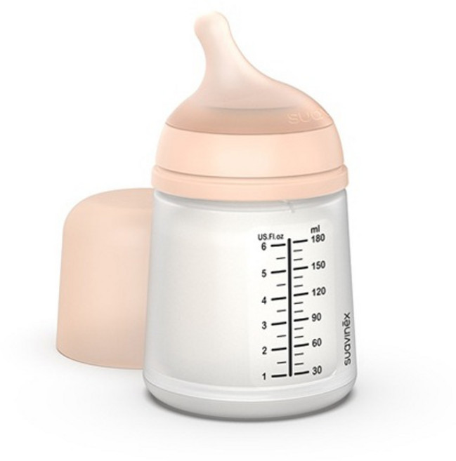 스와비넥스 제로제로 모유촉감 실리콘 젖병, 혼합색상, 180ml, 1개