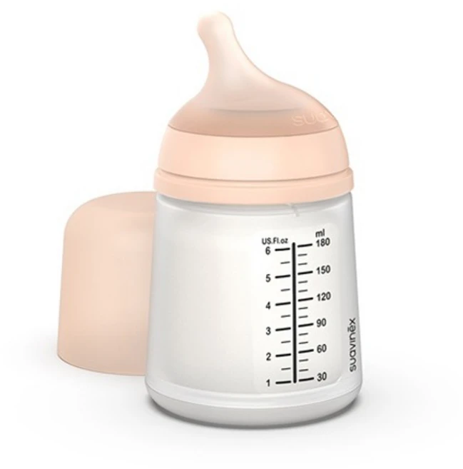 스와비넥스 제로제로 모유촉감 실리콘 젖병, 혼합색상, 180ml, 1개 - 쿠팡