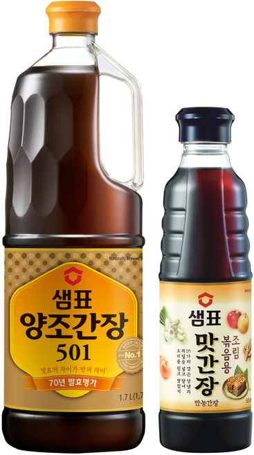 샘표 양조간장 501 1.7L + 맛간장 500ml 세트, 1개