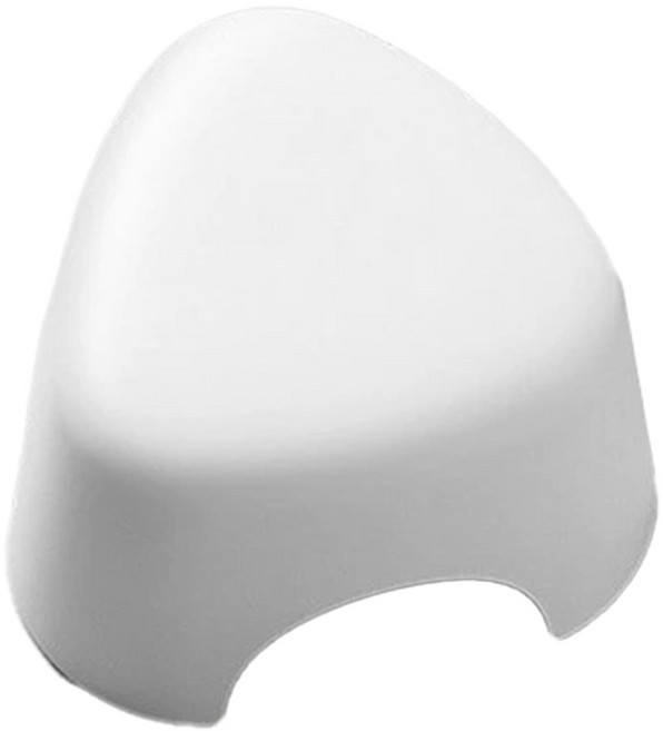 加厚再升級設計款小椅 中款, 白色, 1個