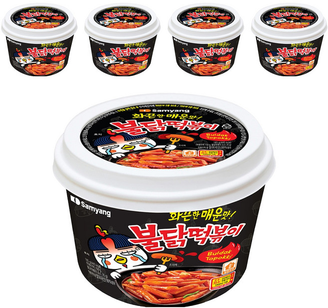 삼양 불닭떡볶이, 185g, 5개