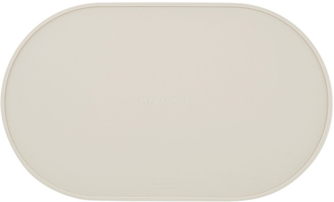 마이플러피 반려동물 실리콘 냠냠 매트, 아이보리, 1개