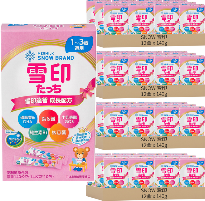 SNOW 雪印 TOUCH 達智 達智盒裝 3號, 10包, 48盒