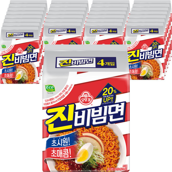 오뚜기 진비빔면 156g, 128개