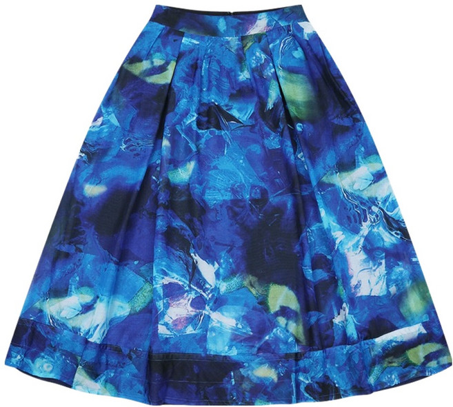 베스띠벨리 여성용 타이다이 롱 스커트 BKSAD2304