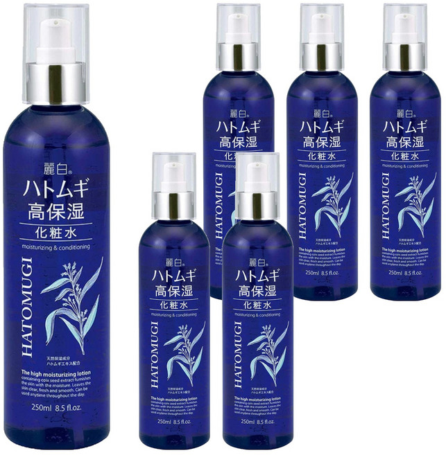 KUMANO 熊野油脂 麗白 薏仁保濕化妝水, 250ml, 6瓶