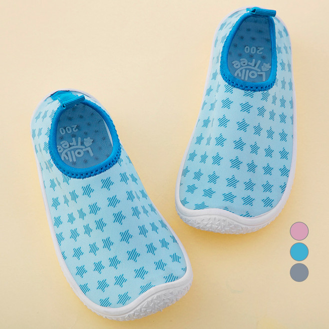 롤리트리 아동용 스타 패턴 그래픽 아쿠아슈즈