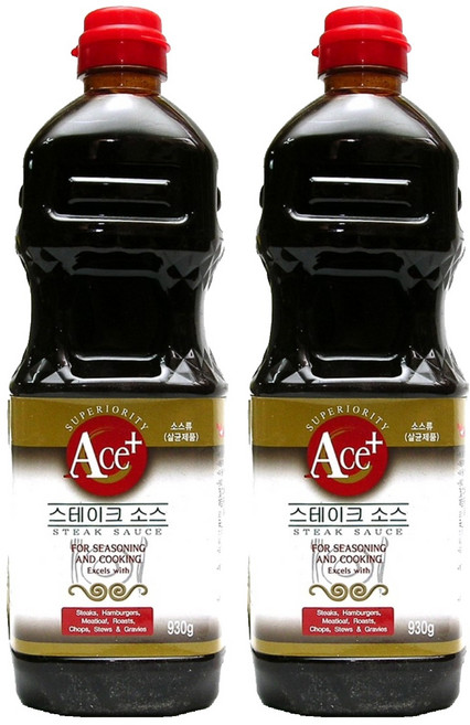 에이스 플러스 스테이크 소스, 930g, 2개