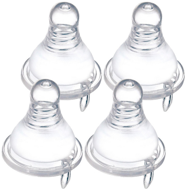 Simba 小獅王辛巴 超柔防脹氣標準圓孔奶嘴 SS, 初生學習, 4個