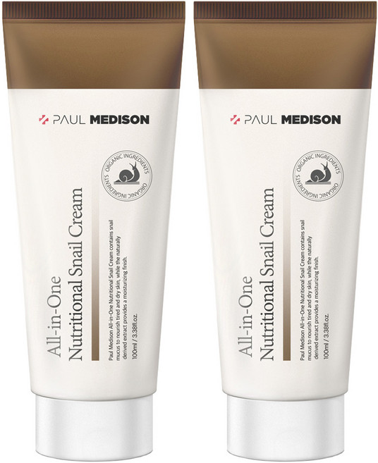 폴메디슨 올인원 영양 달팽이 크림, 100ml, 2개