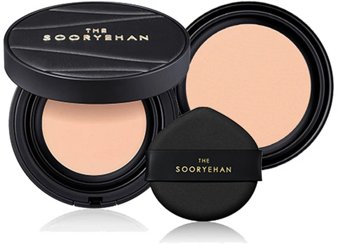 수려한 더 블랙 텐션 핏 메쉬쿠션 본품13g + 리필13g, 1개, 23호 - 쿠팡