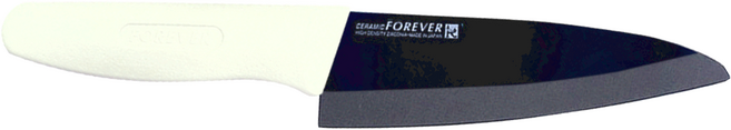 FOREVER 高精密陶瓷刀, 黑刃 + 白柄, 1支