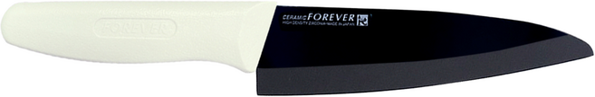 FOREVER 高精密陶瓷刀, 黑刃白柄, 1支