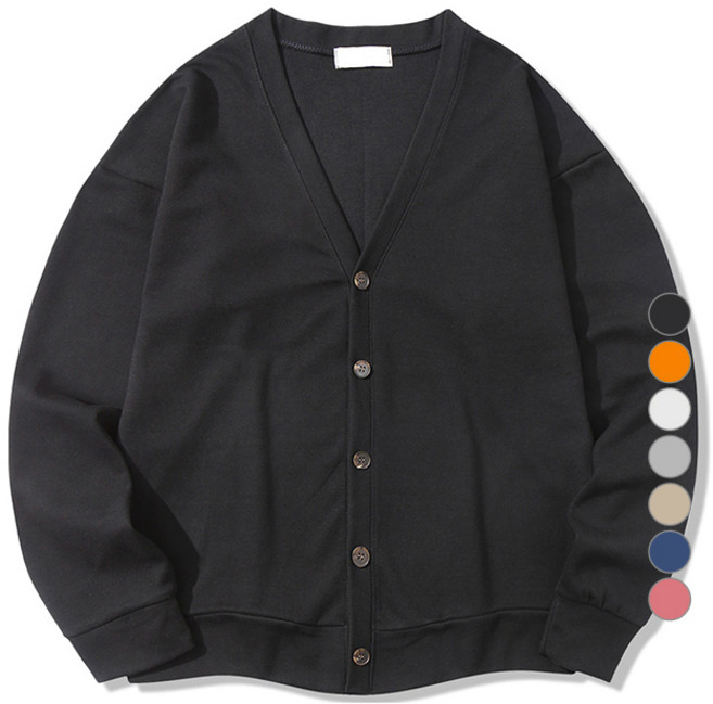 일루소 남성용 소프트 특양면 가디건