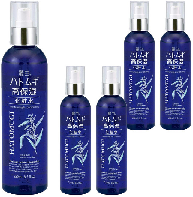 KUMANO 熊野油脂 麗白 薏仁保濕化妝水, 250ml, 5瓶