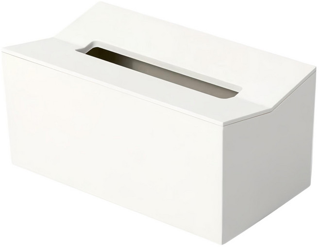 簡約可壁掛衛生紙盒 20 x 11 x 10cm, 白色, 1個