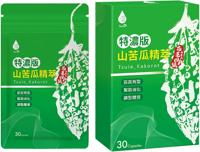 Tsuie 日濢 特濃版山苦瓜精萃, 30顆, 560mg, 1包