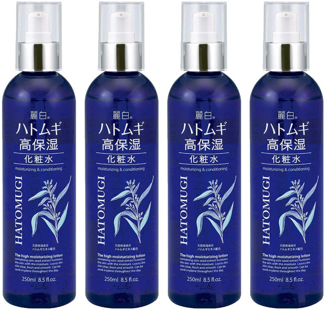 KUMANO 熊野油脂 麗白 薏仁保濕化妝水, 250ml, 4瓶