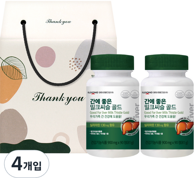 일동생활건강 간에 좋은 밀크씨슬 골드, 180정, 2세트