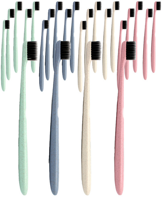 닥터이엘 28탁 미세모 화이티엘 칫솔 랜덤 발송, 1개입, 24개