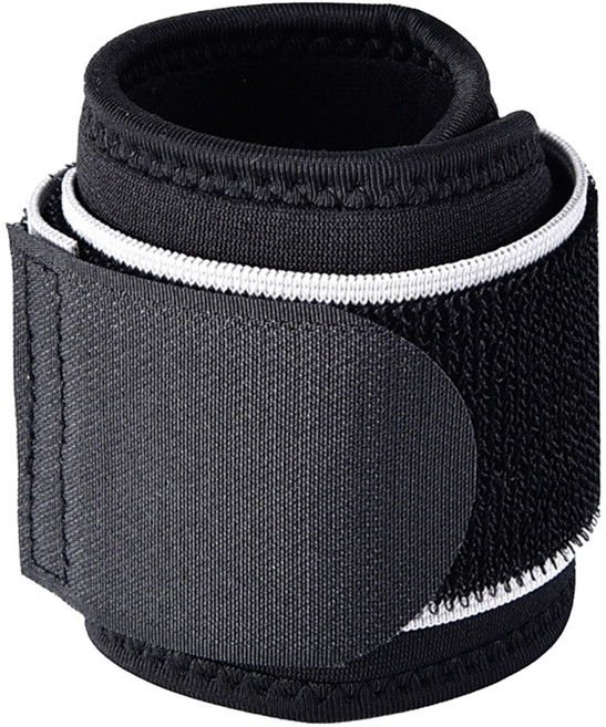 AD-ROCKET 強力加固專業調整式護腕 網球 重訓 籃球, 1個, Black