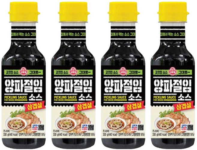오뚜기 삼겹살 양파절임소스, 330g, 4개