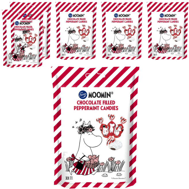 파제르 무민 페퍼민트 캔디, 120g, 6개