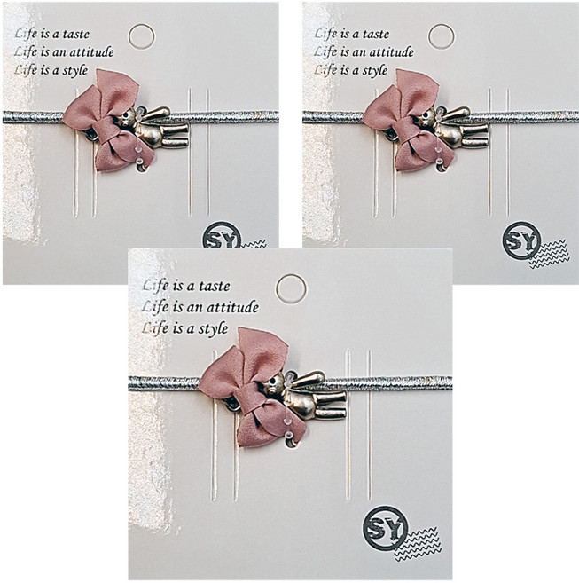 SY小熊造型髮束 蝴蝶結