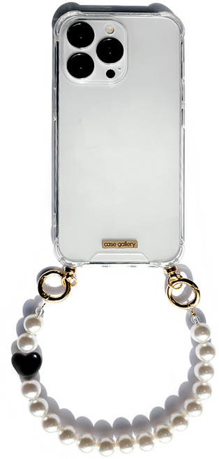 케이스갤러리 진주 하트 스트랩 휴대폰 케이스