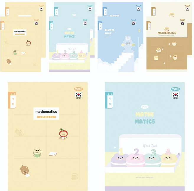 펜피아 800 초등 제본 3-6수학, 랜덤발송, 10개