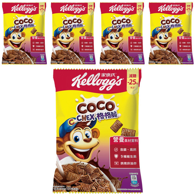 Kellogg's 家樂氏 COCO 可可猴 格格脆, 30g, 5包