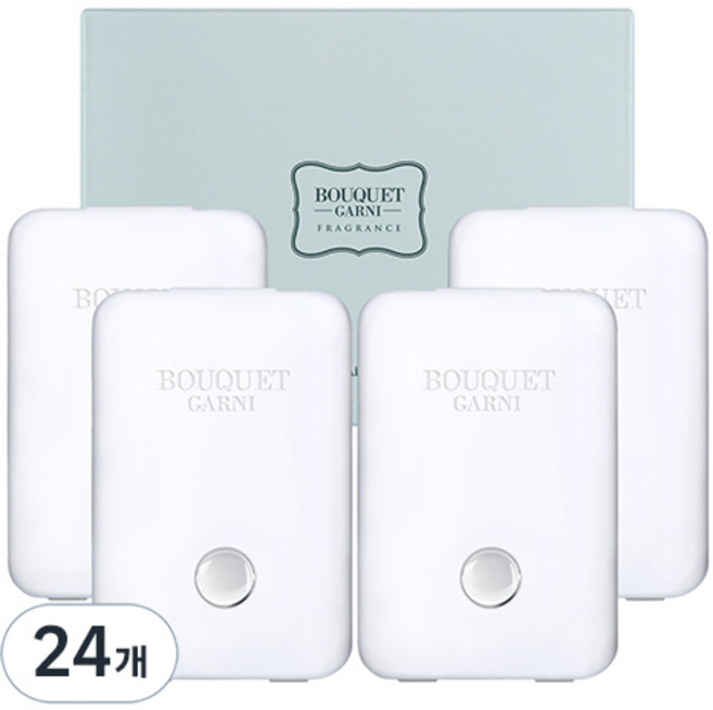 부케가르니 화장실 퍼퓸 탈취제 소프트코튼 본품, 8ml, 24개
