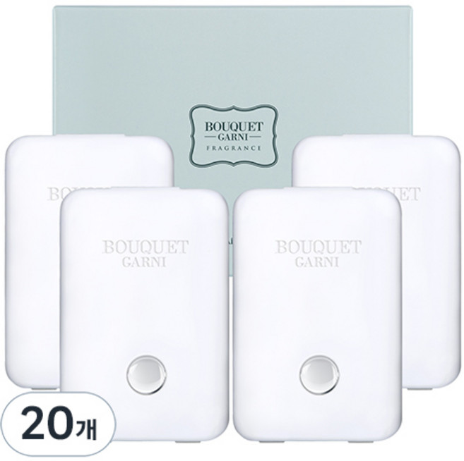 부케가르니 화장실 퍼퓸 탈취제 소프트코튼 본품, 8ml, 20개