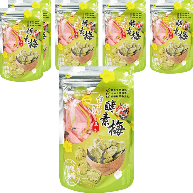 晨一 阿蜂師台灣酵素梅, 200g, 6袋