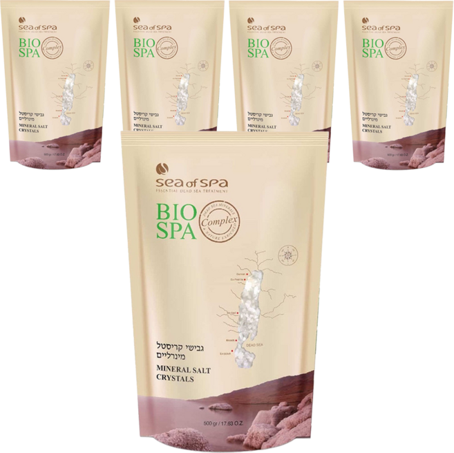 sea of spa 全天然死海礦物鹽, 500g, 5包