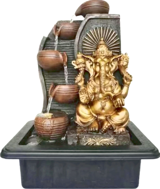 風水擺件, 五福金象 金色 + 黑色