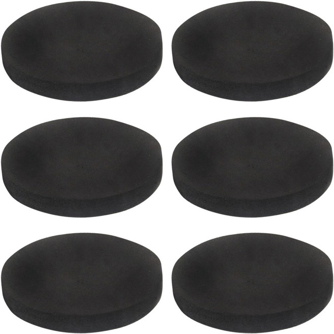 Axis 艾克思 家俱防震消音防刮EVA加厚墊片 圓形, 黑色, 6個