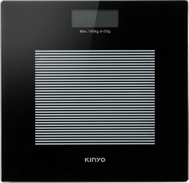 Kinyo 黑晶電子體重計, DS-6583, 黑晶色, 1個