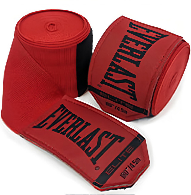 EVERLAST Elite 2 護手繃帶 (一對), 1套, 紅色