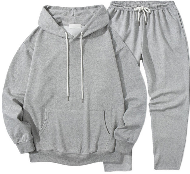 일루소 소프트 특양면 후드티 + 일자 트레이닝복 세트