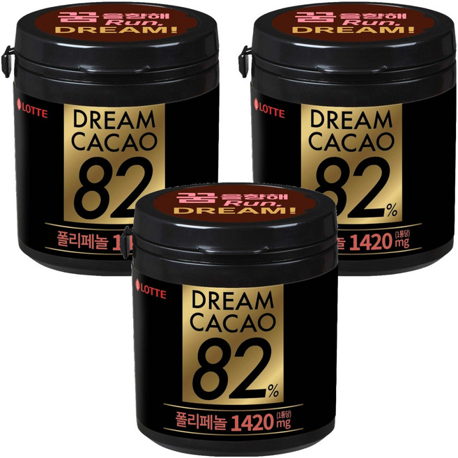 롯데웰푸드 드림카카오 82%, 86g, 3개