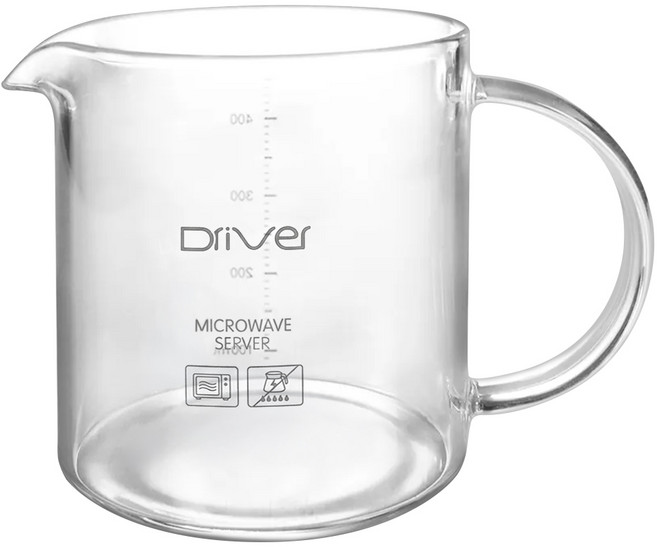 Driver 耐熱玻璃壺, 透明色, 450ml, 1個