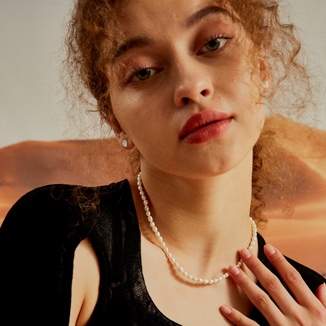 ROUL 女性用 Basic 米珠珍珠項鍊